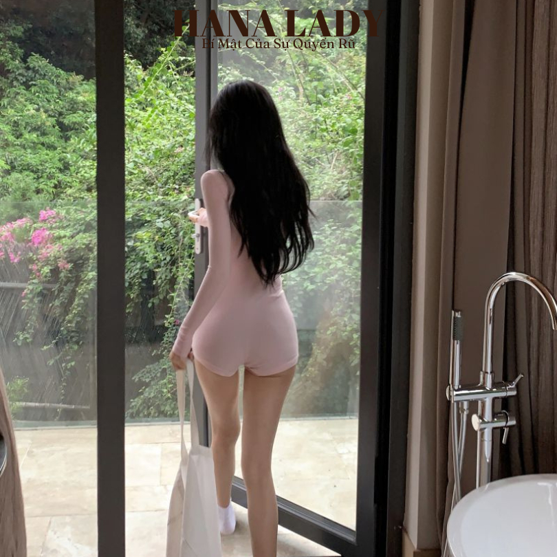 Jumpsuit Đùi Thể Thao Năng Động, Đi Biển, Đi Chơi - Bodysuit Dài Tay Thun Trơn Mềm Mịn Tôn Dáng BTG06 | BigBuy360 - bigbuy360.vn