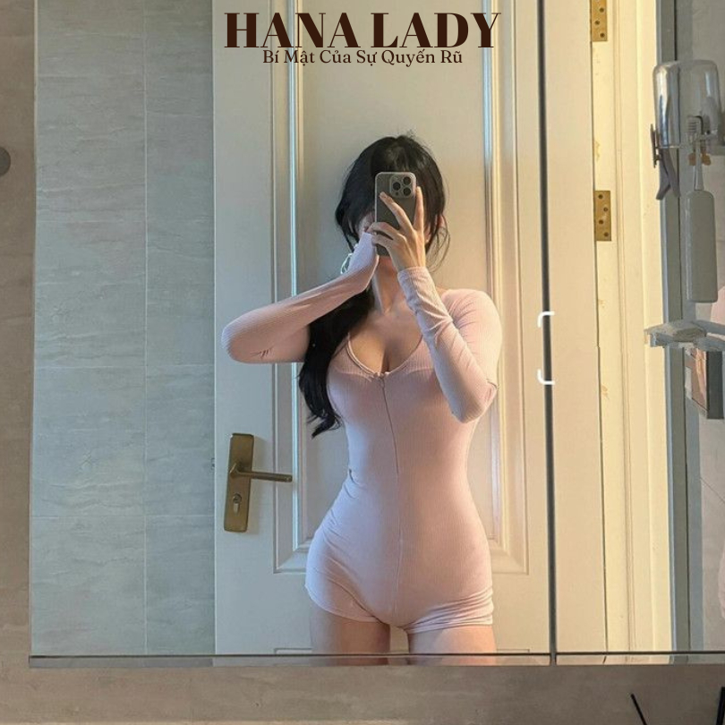 Jumpsuit Đùi Thể Thao Năng Động, Đi Biển, Đi Chơi - Bodysuit Dài Tay Thun Trơn Mềm Mịn Tôn Dáng BTG06 | BigBuy360 - bigbuy360.vn