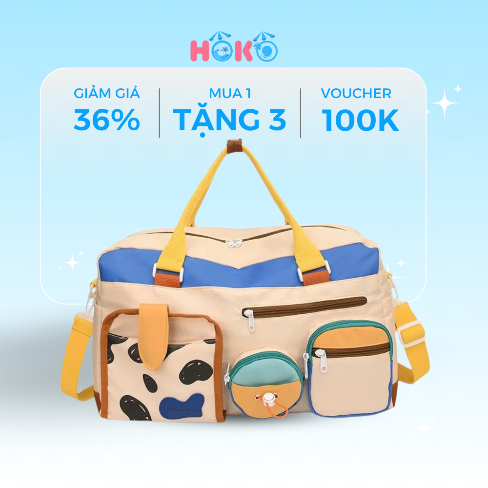 Túi xách du lịch cỡ lớn HOKO túi đi du lịch, thể dục thể thao, công tác ngắn ngày dày dặn,chống thấm nước