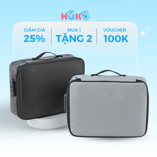  Cặp Đựng Tài Liệu A4 Khóa Số An Toàn CHỐNG CHÁY 3 LỚP HOKO Túi Xách Đa Năng Đựng Tài Liệu Hồ Sơ Giấy Tờ A4 Quan Trọng 
