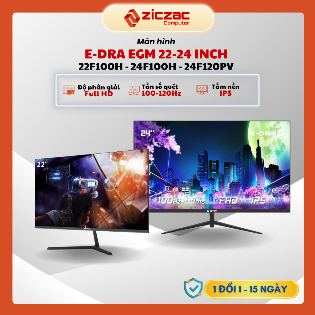 Màn hình Edra EGM 22 - 24 inch 100Hz 120hz 144Hz IPS FullHD mỏng nhẹ cực đẹp - BH 24th c/hãng | BigBuy360 - bigbuy360.vn