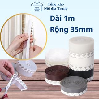  1 Mét  Cuộn ron dán silicon che khe cửa sổ chắn gió lùa chặn đáy chân cửa cách nhiệt chống ồn côn trùng bụi bẩn 