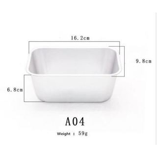 Khuôn đúc chữ nhật A04 - Khuôn nướng bánh