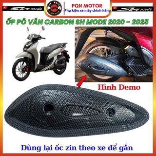 ỐP PÔ (CHỤP PÔ) SH MODE 2013 - 2019 Và SH MODE 2020- 2025 NHỰA ABS PHỦ VÂN CARBON, BỘ ỐP DÈ, BỌC SMK