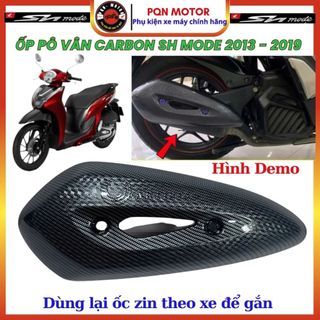 ỐP PÔ (CHỤP PÔ) SH MODE 2013 - 2019 Và SH MODE 2020- 2025 NHỰA ABS PHỦ VÂN CARBON, BỘ ỐP DÈ, BỌC SMK