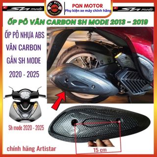 ỐP PÔ (CHỤP PÔ) SH MODE 2013 - 2019 Và SH MODE 2020- 2025 NHỰA ABS PHỦ VÂN CARBON, BỘ ỐP DÈ, BỌC SMK