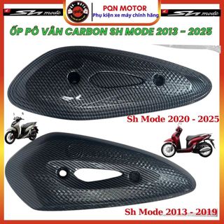ỐP PÔ (CHỤP PÔ) SH MODE 2013 - 2019 Và SH MODE 2020- 2025 NHỰA ABS PHỦ VÂN CARBON, BỘ ỐP DÈ, BỌC SMK