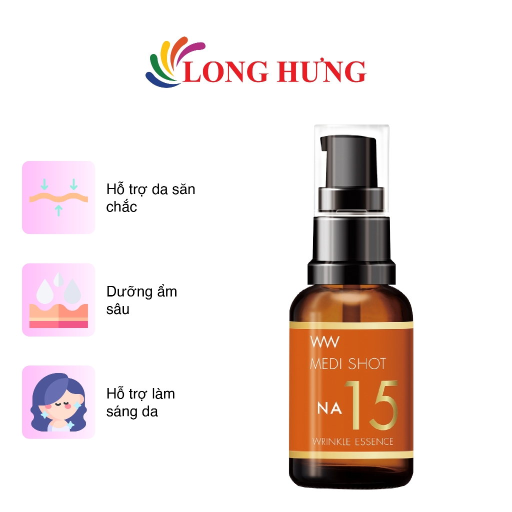 Tinh chất trẻ hóa da Meishoku Medi Shot NA15 Wrinkle Essence (30ml)