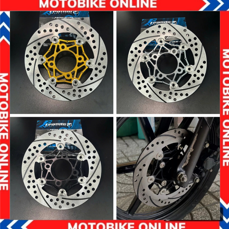 Đĩa thắng 4 lỗ Swit thailand v1 220mm khoen inox 304 nút đóng thủy lực