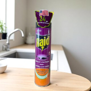 Bình xịt côn trùng, xịt muỗi Raid 520ml (3 mùi chính hãng)