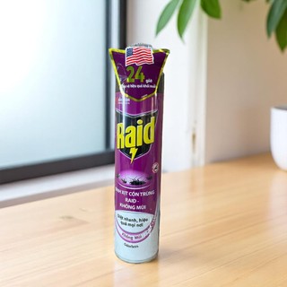 Bình xịt côn trùng, xịt muỗi Raid 520ml (3 mùi chính hãng)