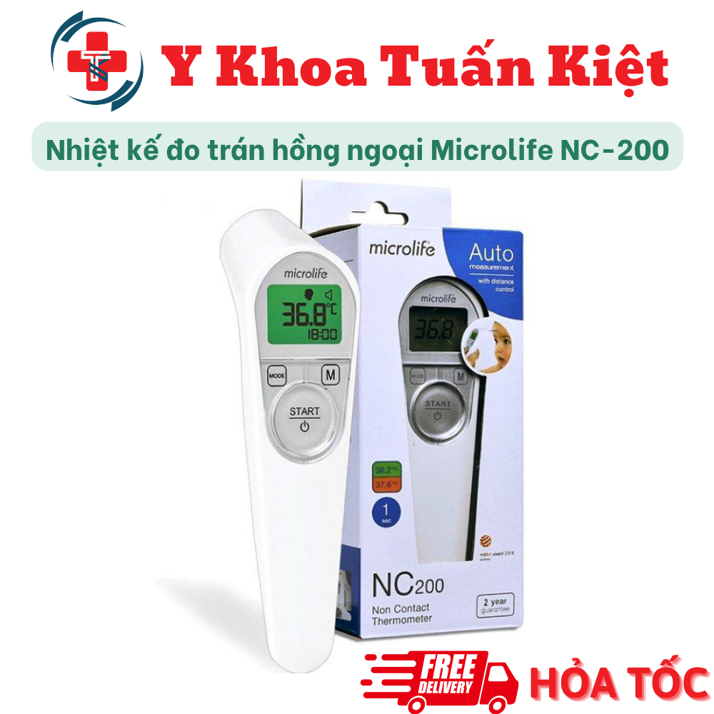 ✅ Nhiệt kế đo trán hồng ngoại Microlife NC-200 Đo tự động