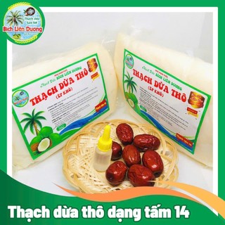 TÚI 500G THẠCH DỪA 14 MIẾNG /TẤM NẤU CHÈ DỪA DẦM