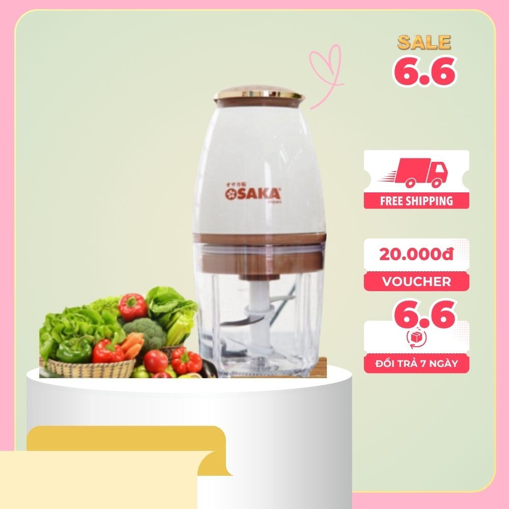 Máy xay đa năng Osaka mẫu mới nắp đồng - Máy xay thịt cá, xay đá chính hãng HGHOME