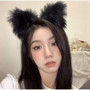 Băng đô tai mèo ren đen Lolita phong cách Gothic – Cài tóc cosplay, chụp ảnh cực xinh-N'Lee House