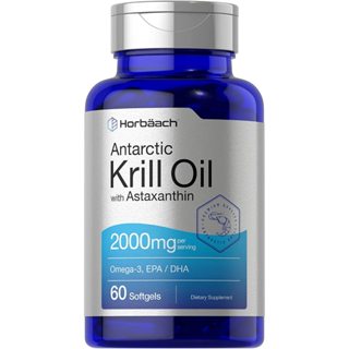Viên uống dầu nhuyễn thể Krill Oil 1,000mg / 2,000mg with Astaxanthin Antarctic Horbaach