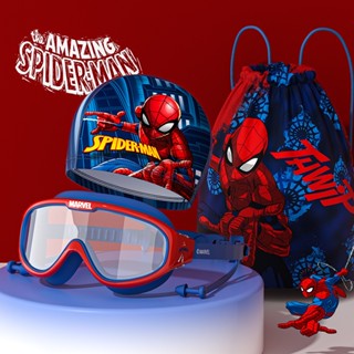 Kính Bơi Trẻ Em Chống Thấm Nước Và Chống Sương Mù Cho Bé Trai Hoạt Hình Siêu Nhân Người Nhện