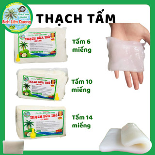 TÚI 500G THẠCH DỪA 14 MIẾNG /TẤM NẤU CHÈ DỪA DẦM