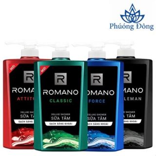 Sữa tắm Romano hương nước hoa Classic/ Attitude/ Force/ Gentleman 650g/chai