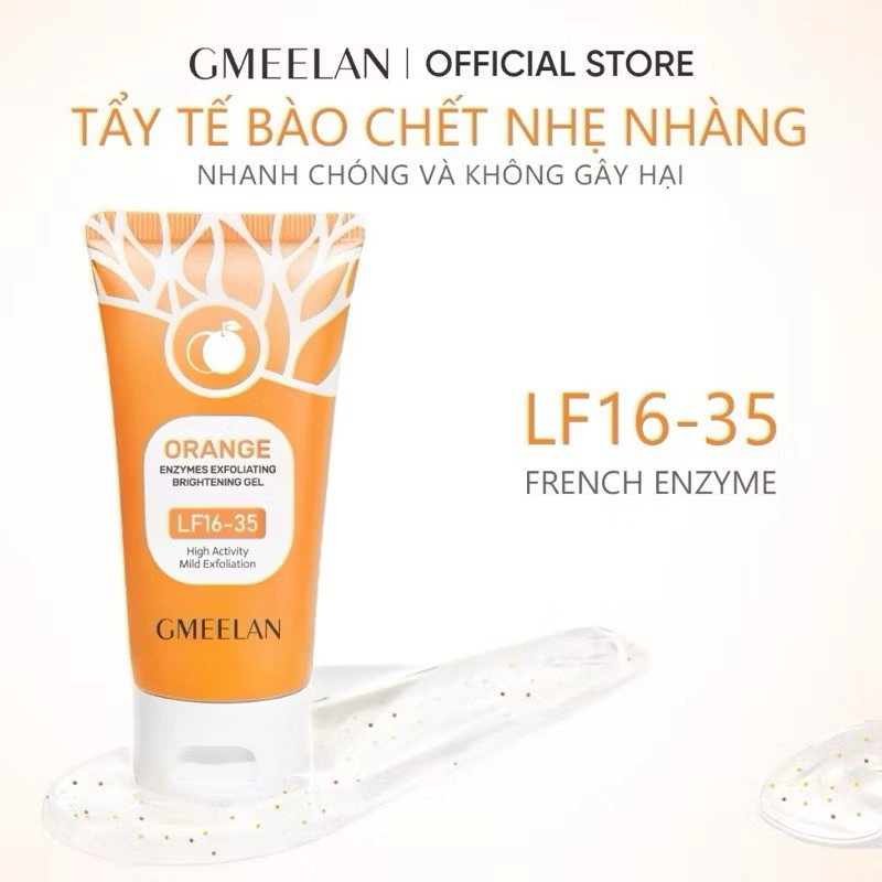 GMEELAN ENZYME CAM – TẨY TẾ BÀO CHẾT DỊU NHẸ – SÁNG MỊN LÀN DA