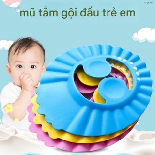  nón mũ gội đầu chắn nước cho bé mũ tắm cho bé mền có mũ bịch tai 