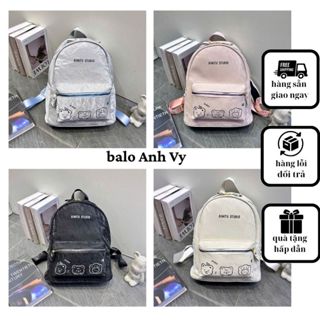 🌈SALE LỚN✅Balo da nhung full màu họa tiết mèo size 40 phong cách hàn quốc thời trang 2024🌈