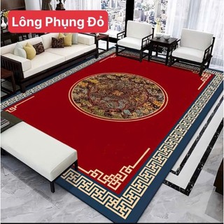   GIÁ HỦY DIỆT   Thảm Trải Sàn Bali 5D Mẫu Hoàng Gia Đỏ 1m6x2m3 Và 2mx3m to 