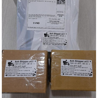 Combo 200 tem - Tem dán cảm ơn Shipper 60x40mm