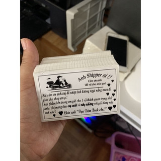 Combo 200 tem - Tem dán cảm ơn Shipper 60x40mm