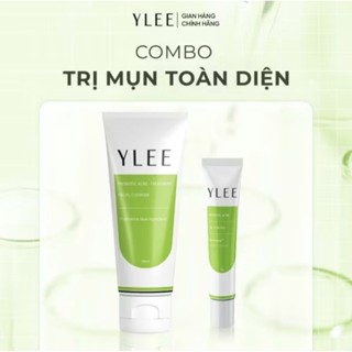 Combo Giảm Mụn Toàn Diện Sữa Rửa Mặt Và Gel Bôi Mụn YLEE Cho Da Dầu Mụn, Da Mụn Tuổi Dậy Thì