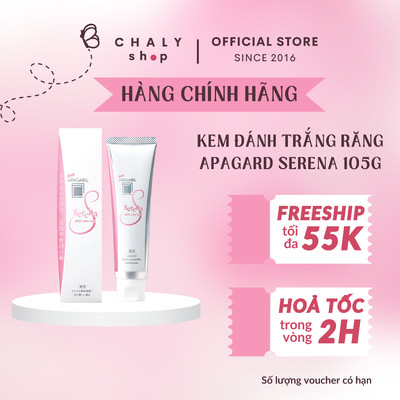 Kem đánh răng trắng sáng & giảm ố vàng Apagard Serena 105g của Nhật Bản