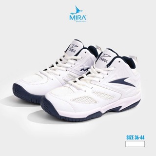 Giày bóng chuyền,bóng rổ, cầu lông chính hãng MIRA FLY da PU và vải dệt thoáng khí Đế 2 lớp cao su chắc chắn