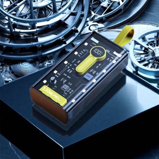 Pin Sạc Dự Phòng trong suốt sạc nhanh  80.000MAH 50000MAH đèn Led sạc nhiều thiết bị dung lượng lớn new