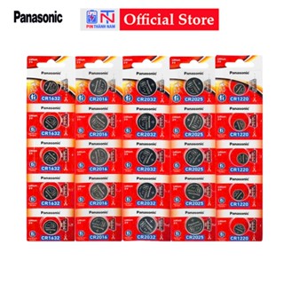 Vỉ 5 Viên Pin Panasonic CR2032 / CR2025 / CR2016 / CR1632 / CR1220 / CR1620 / CR2450 Chính Hãng