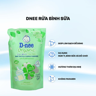 Nước Rửa Bình Sữa Dnee Organic Thái Túi 550ml