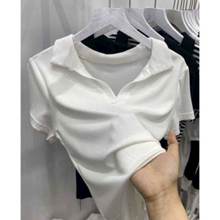 Áo polo vạt bầu nữ bigsize 60-90kg chất zip tàu sịn đẹp