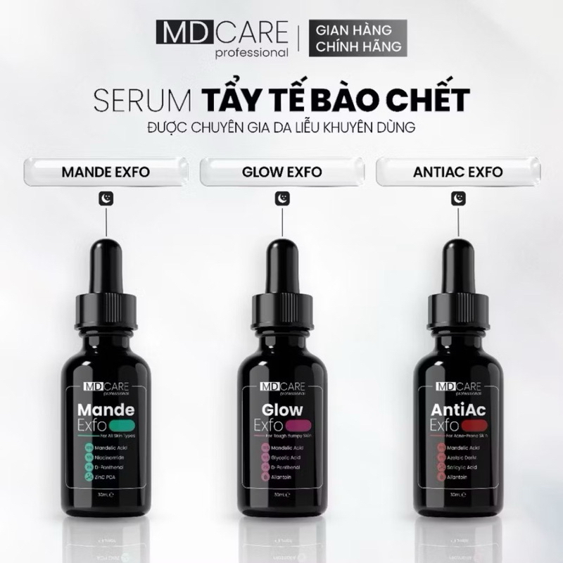 (ĐMN) MDcare - Serum Tẩy Tế Bào Chết mini size 10ml