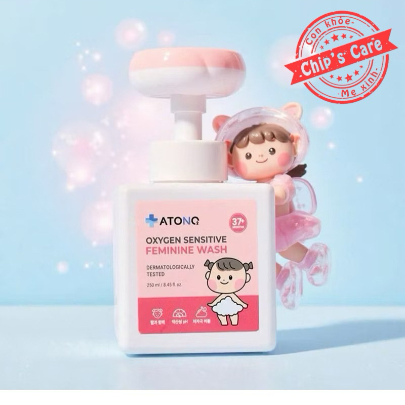 ATONO2 Dung Dịch Vệ Sinh Vùng Kín Hàng Ngày Cho Bé GÁI GOODKIDS ATONO2 Dạng Bọt (Bé Từ 37 tháng)