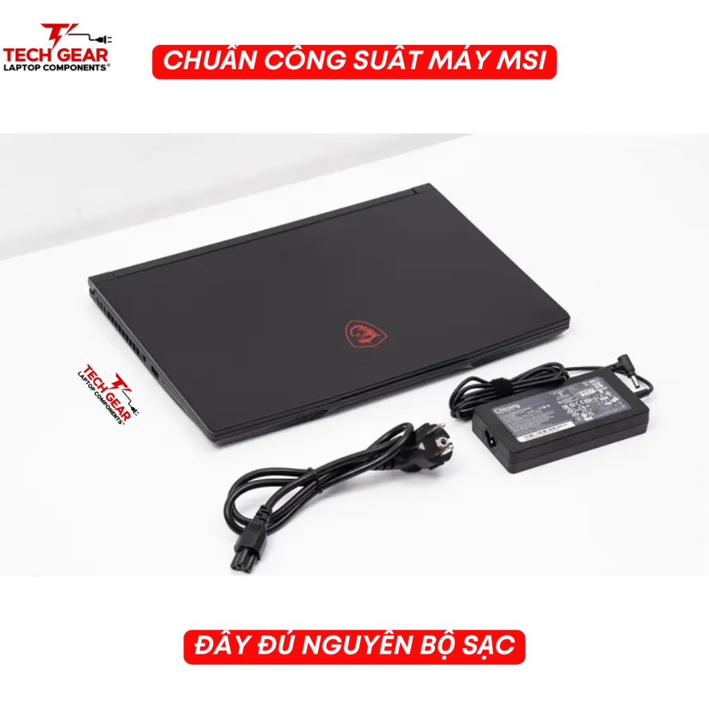 Sạc Laptop MSI Gaming, Sạc CHICONY, Sạc MSI BRAVO, MSI GF63, 19.5V 20V 6.15A/7.7A/9A/9.23A 120W 150W 180W, BH 12 Tháng | BigBuy360 - bigbuy360.vn