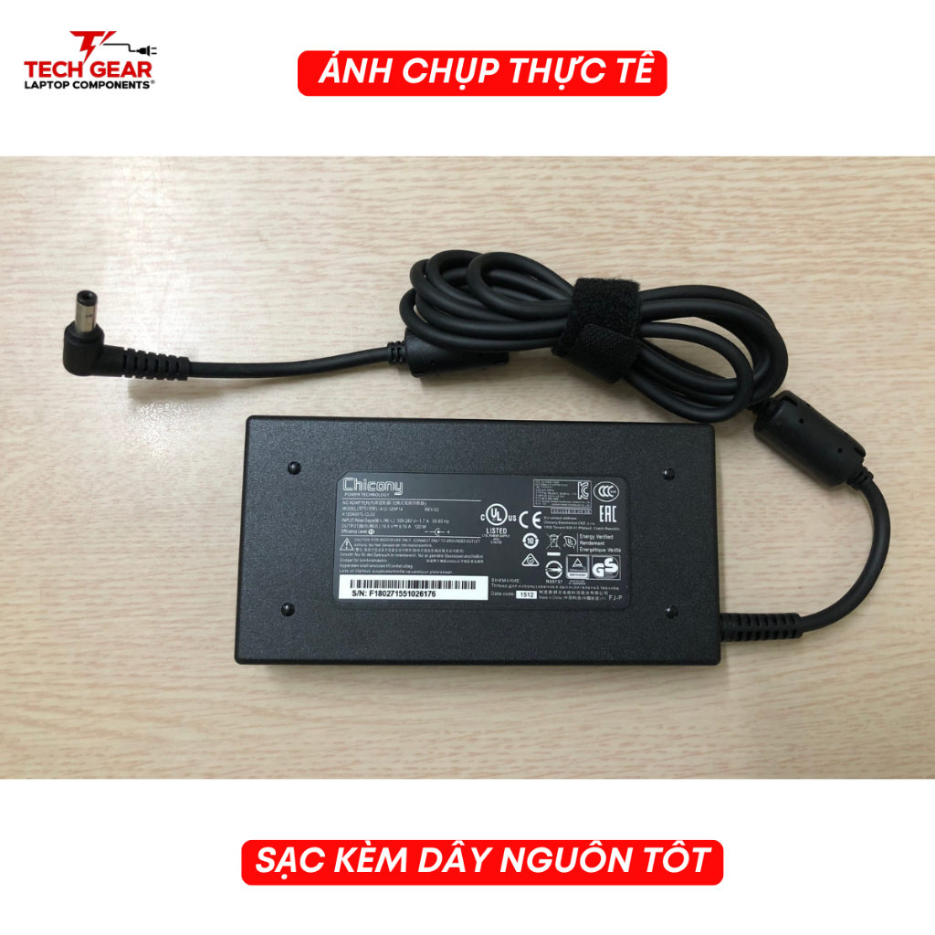 Sạc Laptop MSI Gaming, Sạc CHICONY, Sạc MSI BRAVO, MSI GF63, 19.5V 20V 6.15A/7.7A/9A/9.23A 120W 150W 180W, BH 12 Tháng | BigBuy360 - bigbuy360.vn