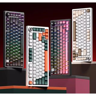   SẴN GIAO  Bàn Phím Cơ LEOBOG HI75C Pro Full nhôm CNC 3 mode kết nối LED RGB APP tùy chỉnh Núm vặn 