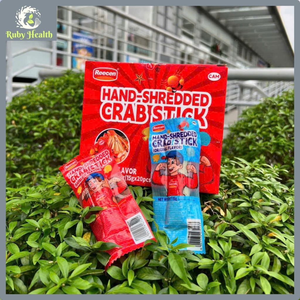 (Có Tiếng Việt) Hộp 20 Cái Thanh Cua Ăn Liền Reecen 300g, Thơm Ngon, Chính Hãng, Bán Lẻ Giá Sỉ