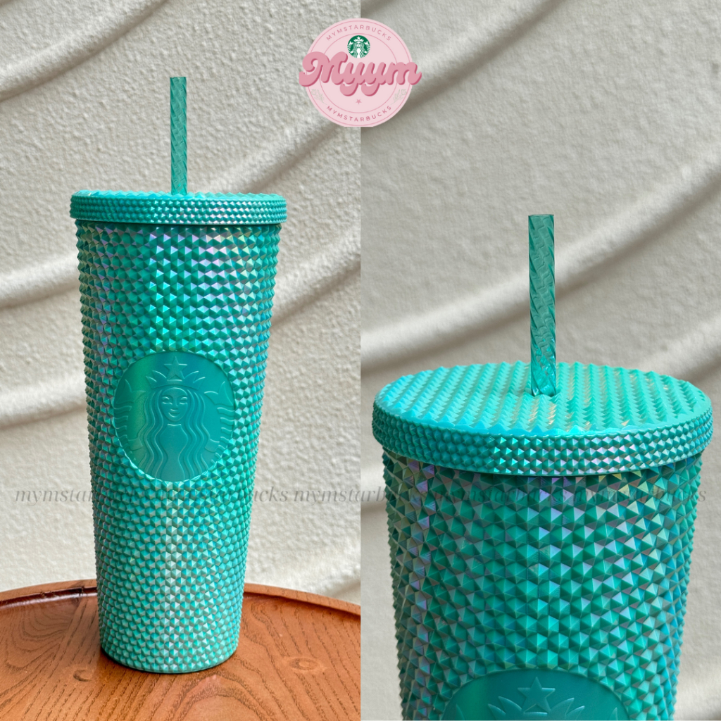 [𝙄𝙣𝙙𝙤𝙣𝙚𝙨𝙞𝙖 𝙀𝙭𝙘𝙡𝙪𝙨𝙞𝙫𝙚] LY COLD CUP 24OZ (710ML) STARBUCKS TURQUOISE HOLOGRAM ✨