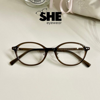 Gọng kính mắt Oval nam nữ phối đệm mũi - S72396