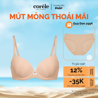 Áo ngực nữ Bigsize cup B,C,D,E mút mỏng nhẹ có gọng - chuẩn an toàn OEKO-TEX | CORÈLE 3088D