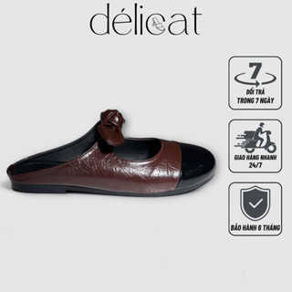 Giày nữ SAPO sục gắn nơ xinh xắn thời trang Delicat D225