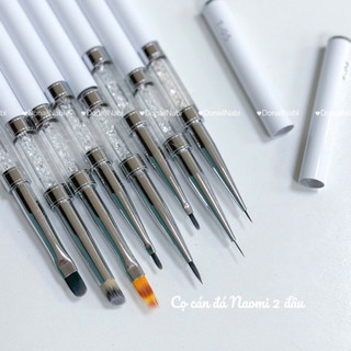  Cọ Naomi 2 đầu cán đá lông cọ cao cấp  cọ nét  cọ dắp gel  cọ ombre ,cọ hoa cúc  cọ bản  cọ vẽ 
