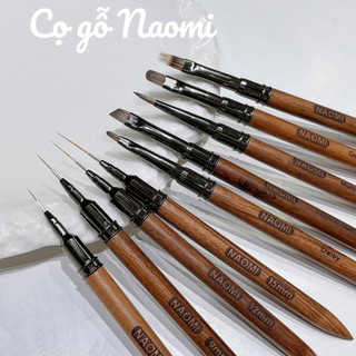  Cọ nét thân gỗ lông chồn siêu mảnh vẽ nail Naomi 