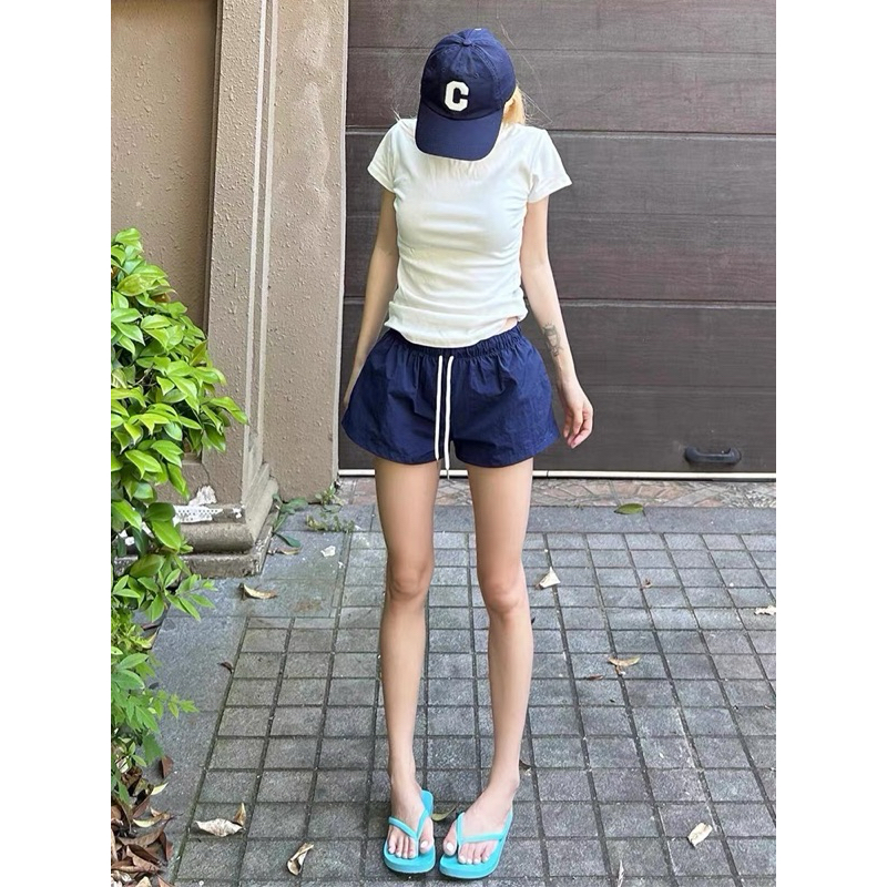 BYCAPY - Quần Short Gió Cạp Trễ Fom Trơn Basic Dễ Phối Đồ Mặc Đi Chơi, Chơi Thể Thao Thoải Mái Có Túi Và Dây Rút | BigBuy360 - bigbuy360.vn