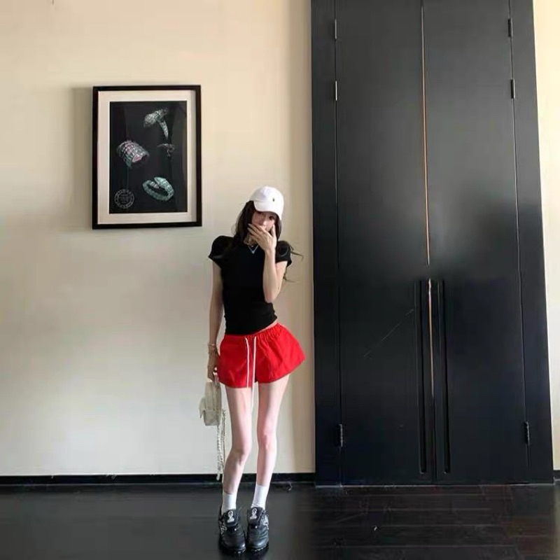 BYCAPY - Quần Short Gió Cạp Trễ Fom Trơn Basic Dễ Phối Đồ Mặc Đi Chơi, Chơi Thể Thao Thoải Mái Có Túi Và Dây Rút | BigBuy360 - bigbuy360.vn